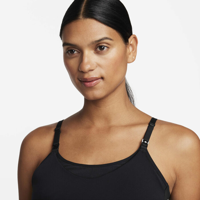 Nike Women's Alate Light-Support Nursing Sports Bra Black image number 2
