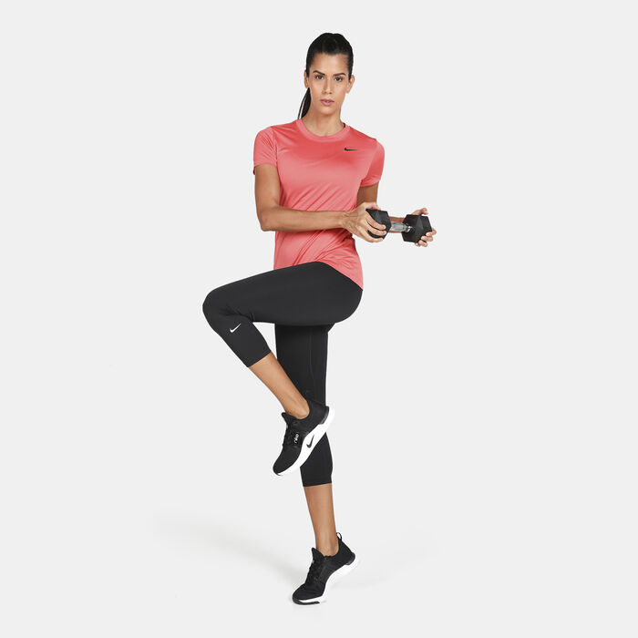 Nike Women's Dri-FIT Legend T-Shirt Orange Nike Women's Dri-FIT Legend T-Shirt Orange image number 2