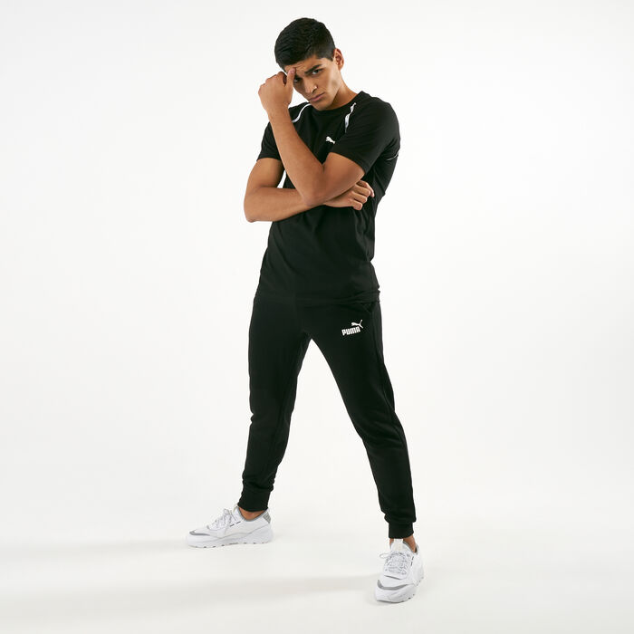 PUMA Men's Essential Logo Sweatpants Black PUMA Men's Essential Logo Sweatpants Black image number 2