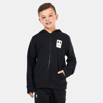 Under Armour Kids' Rival Terry Full-Zip Hoodie Black