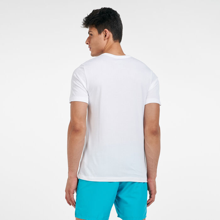 Nike Men's Dri-FIT Tortoise Running T-Shirt White Nike Men's Dri-FIT Tortoise Running T-Shirt White image number 1