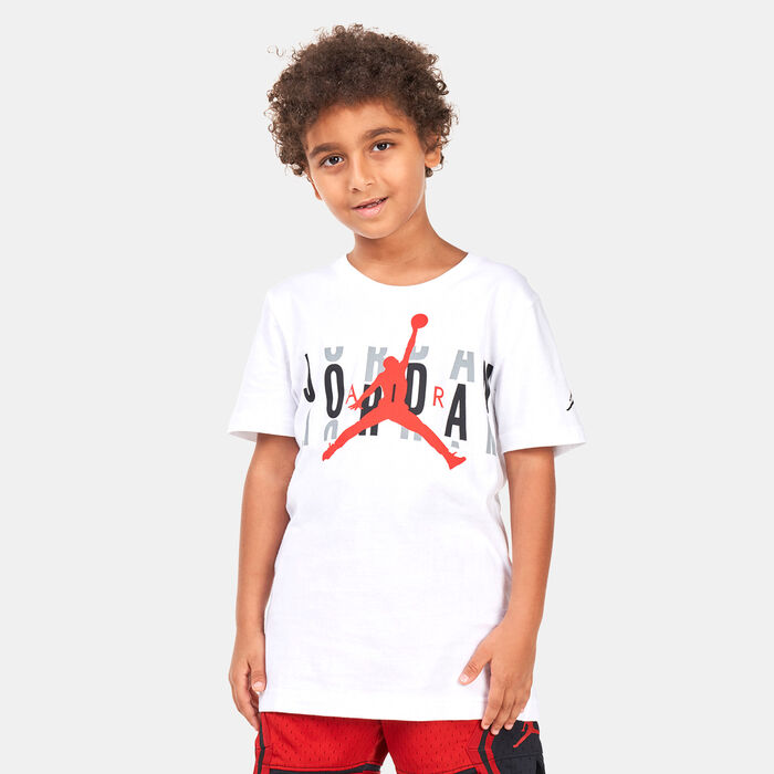 Jordan Kids' High Brand Scramble T-Shirt White Jordan Kids' High Brand Scramble T-Shirt White image number 0