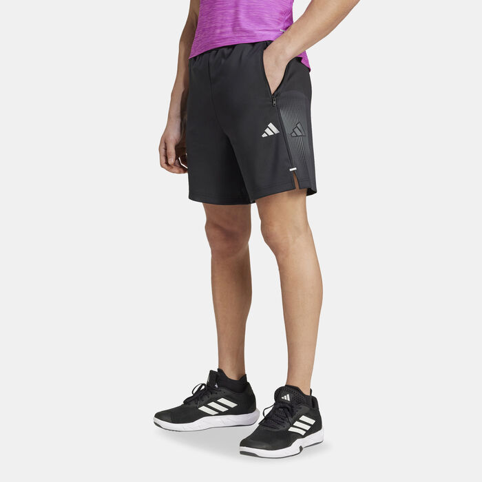 adidas Men's Gym+ Brand Love Training Shorts Black adidas Men's Gym+ Brand Love Training Shorts Black image number 0
