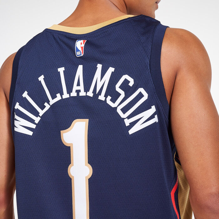 Nike Men's NBA New Orleans Pelicans Zion Williamson Icon Edition Swingman Jersey - 2020 Blue Nike Men's NBA New Orleans Pelicans Zion Williamson Icon Edition Swingman Jersey - 2020 Blue image number 3