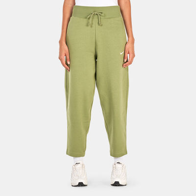 Nike Women's Sportswear Phoenix Fleece High-Waisted Pants Green Nike Women's Sportswear Phoenix Fleece High-Waisted Pants Green