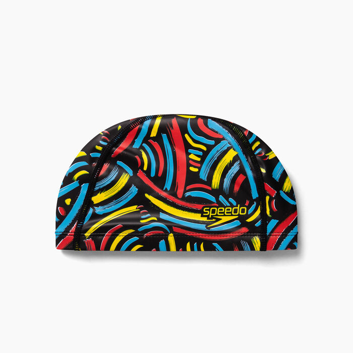 Speedo Kids' Printed Pace Swimming Cap Multi image number 0