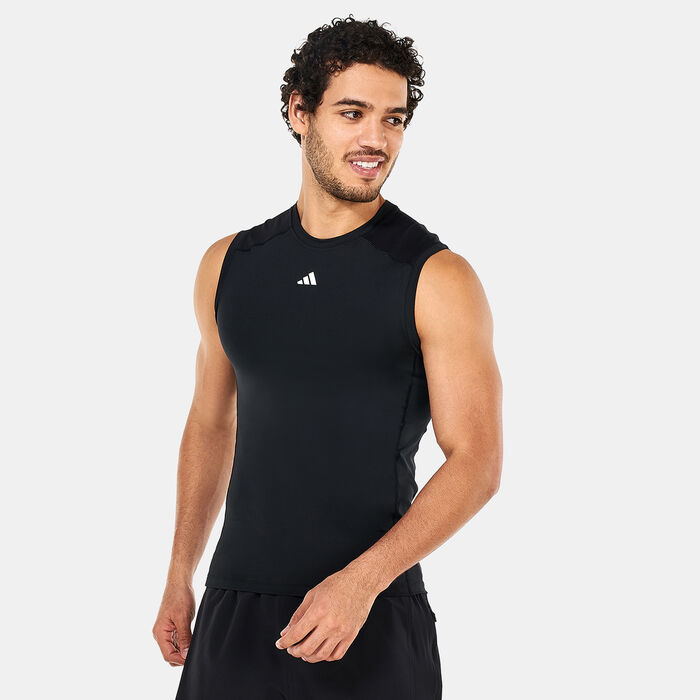 adidas Men's Techfit Training Sleeveless T-Shirt Black adidas Men's Techfit Training Sleeveless T-Shirt Black image number 0