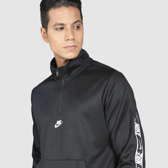 Nike Men's Sportswear Half-Zip Sweatshirt Black Nike Men's Sportswear Half-Zip Sweatshirt Black image number 3