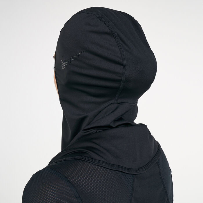 Nike Women's Pro Sport Hijab Black image number 1