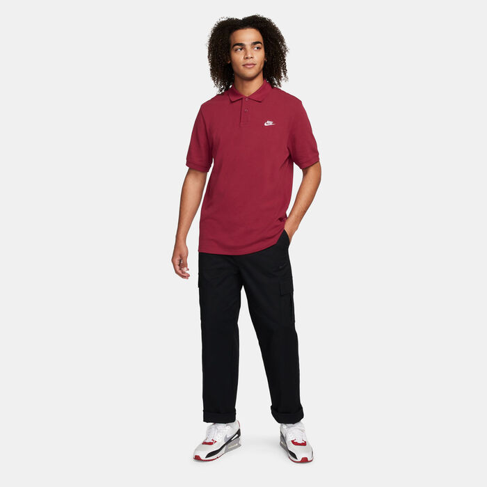 Nike Men's Club Polo Shirt Maroon image number 2
