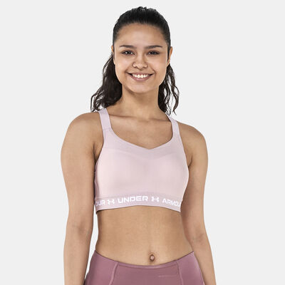 Under Armour Women's Armour High Crossback Sports Bra Pink