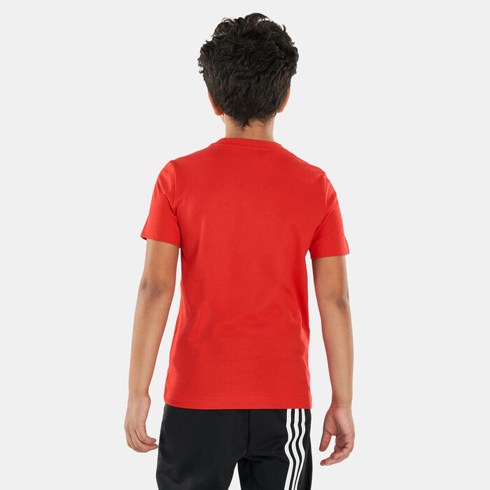 adidas Kids' Basketball T-Shirt Red adidas Kids' Basketball T-Shirt Red image number 1