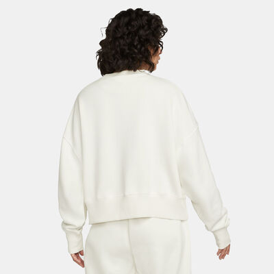 Nike Women's Sportswear Phoenix Fleece Sweatshirt White