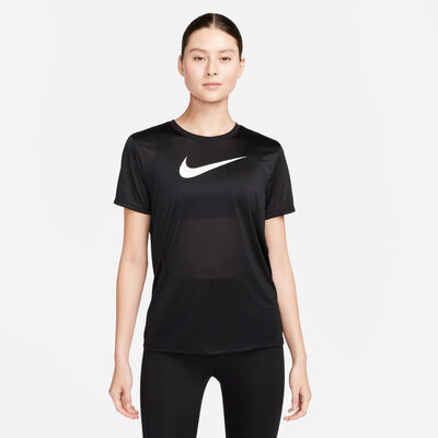 Nike Women's Dri-FIT Graphic Training T-Shirt Grey