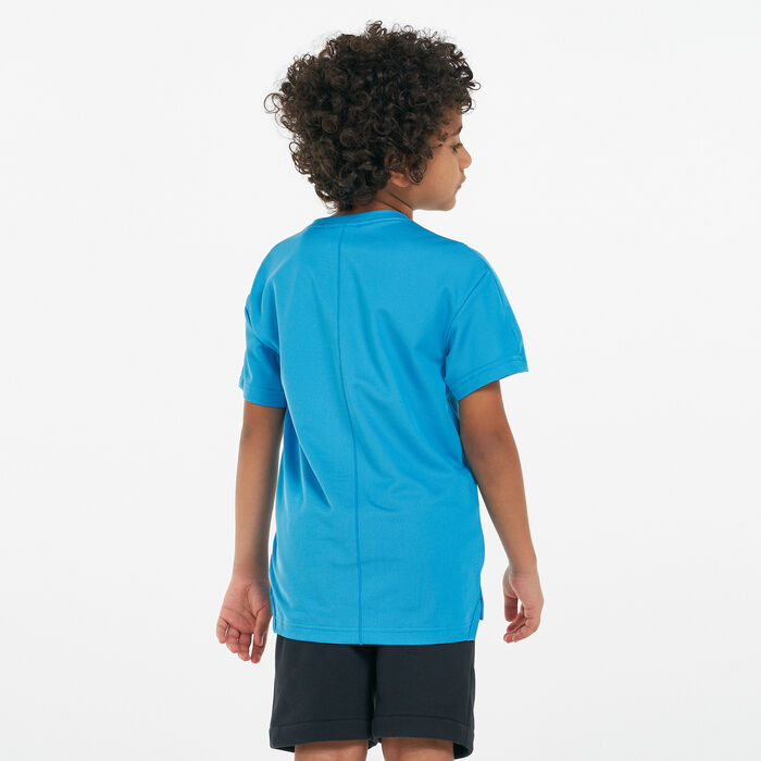Nike Kids' Dri-FIT Breathe T-Shirt Blue Nike Kids' Dri-FIT Breathe T-Shirt Blue image number 1