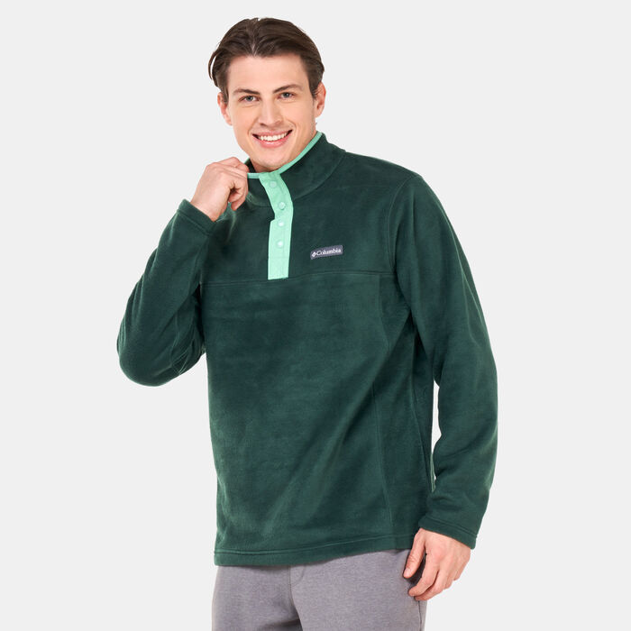 Columbia Men's Steens Mountain™ Half Snap Fleece Sweatshirt Green Columbia Men's Steens Mountain™ Half Snap Fleece Sweatshirt Green image number 0