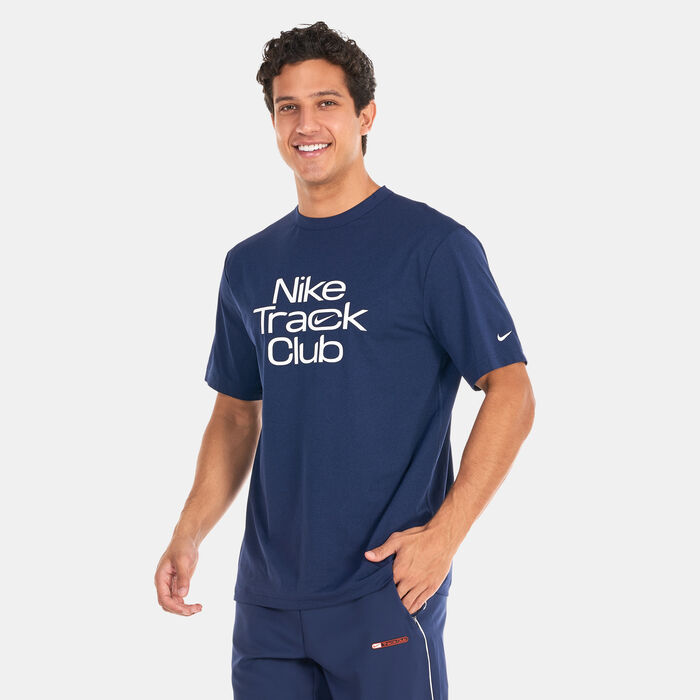 Nike Men's Dri-FIT Track Club Running Top Blue Nike Men's Dri-FIT Track Club Running Top Blue image number 0