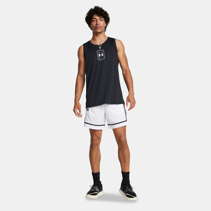 Under Armour Men's Zone Pro Basketball Shorts White image number 2