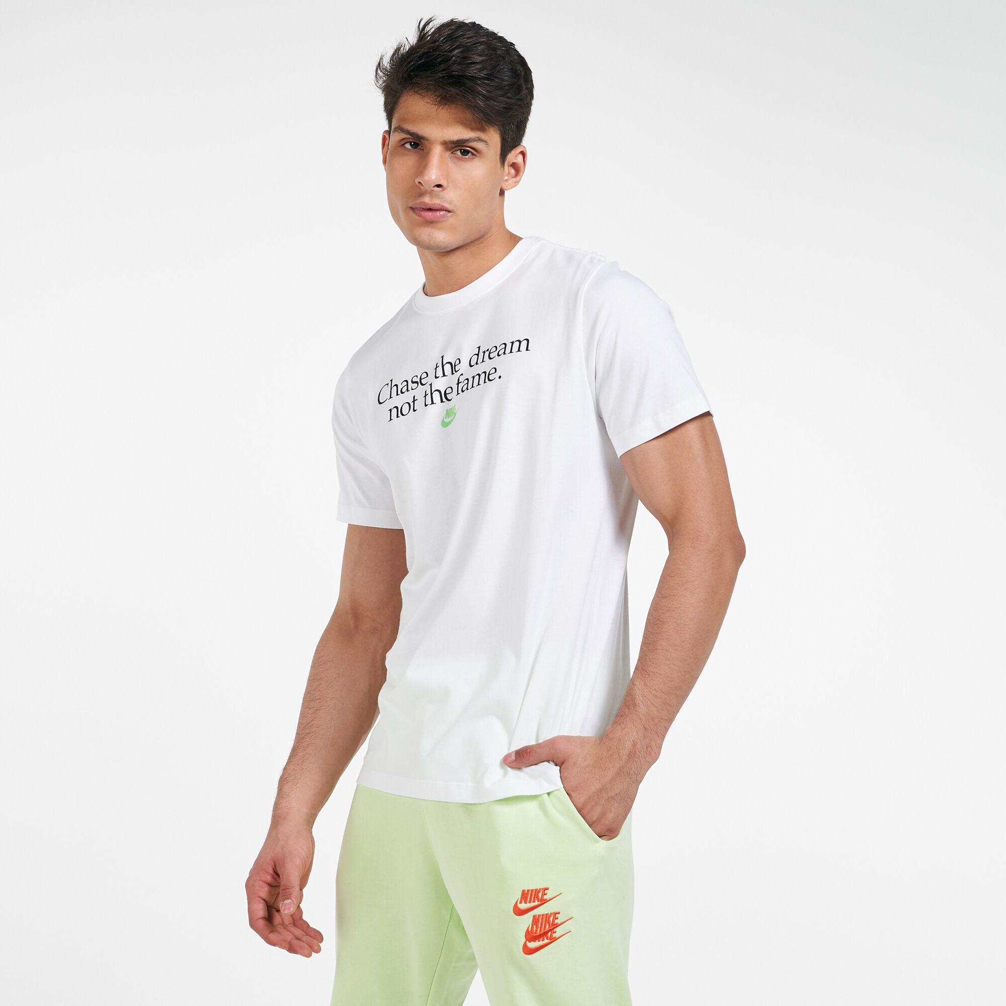 Men s Sportswear Chase The Dream T Shirt White Nike in Qatar SSS