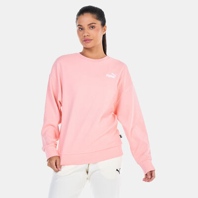 PUMA Women's Essentials Elevated Sweatshirt Pink PUMA Women's Essentials Elevated Sweatshirt Pink