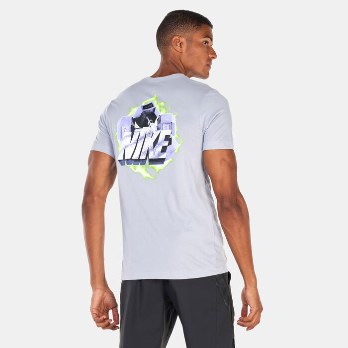 Nike Men's Dri-FIT Training T-Shirt Grey image number 1