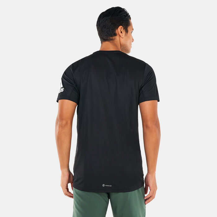 adidas Men's Run It T-Shirt Black image number 1