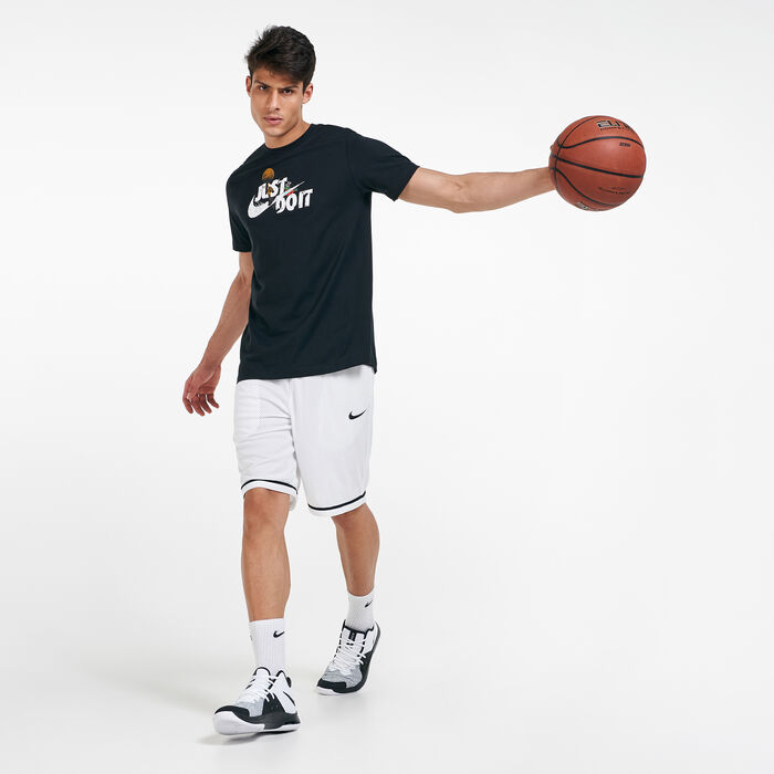 Nike Men's Just Do It Basketball T-Shirt Black image number 2