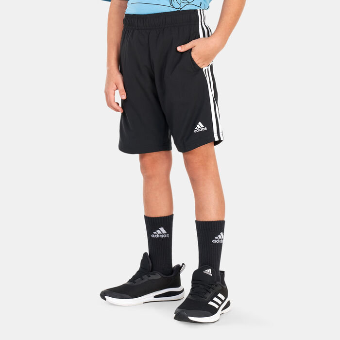adidas Kids' Essentials 3-Stripes Shorts Black adidas Kids' Essentials 3-Stripes Shorts Black image number 0