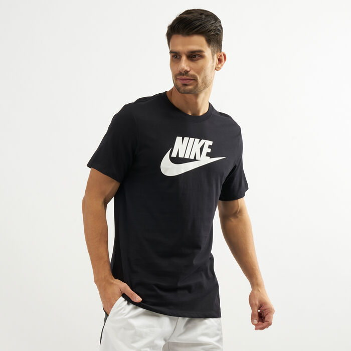 Nike Men's Sportswear Icon Futura T-Shirt Black image number 0