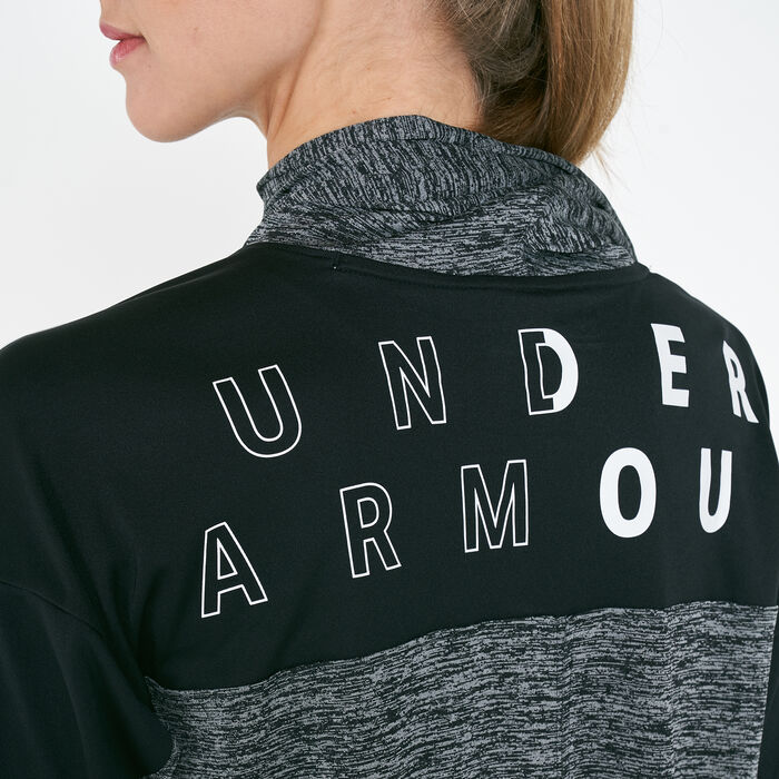 Under Armour Women's UA Tech Twist Graphic Hoodie Black Under Armour Women's UA Tech Twist Graphic Hoodie Black image number 3