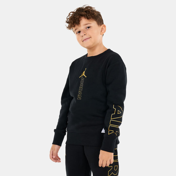 Jordan Kids' Holiday Shine Jumpman Air Sweatshirt (Younger Kids) Black Jordan Kids' Holiday Shine Jumpman Air Sweatshirt (Younger Kids) Black image number 0
