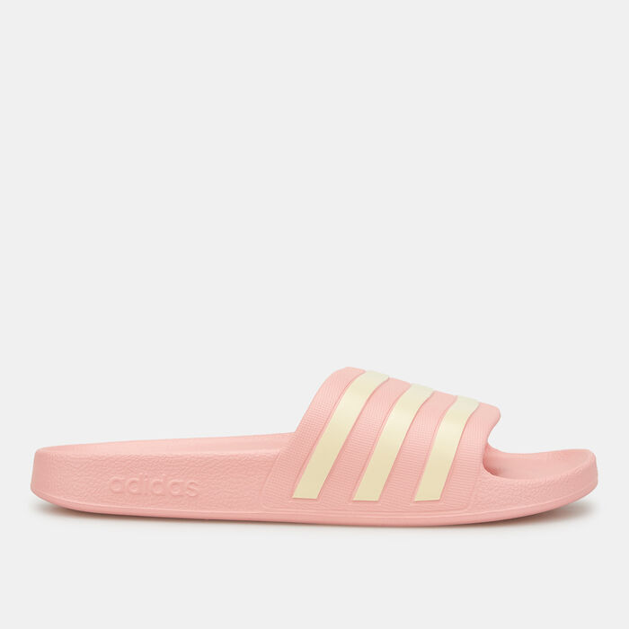 adidas Women's Adilette Aqua Slides Pink image number 1