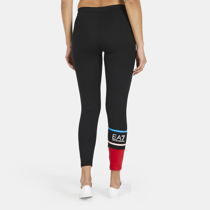 EA7 Emporio Armani Women's Train Master Leggings Black EA7 Emporio Armani Women's Train Master Leggings Black image number 1