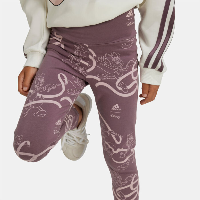 adidas Kids' Disney Minnie and Daisy Sweatshirt and Sweatpants Set (Younger Kids) White image number 4