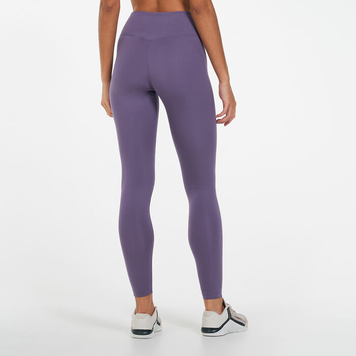 Nike Women's One Dri-FIT Training Leggings Purple Nike Women's One Dri-FIT Training Leggings Purple image number 1