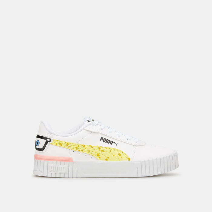 PUMA Kids' Carina 2.0 Spongebob Shoe White image number 0