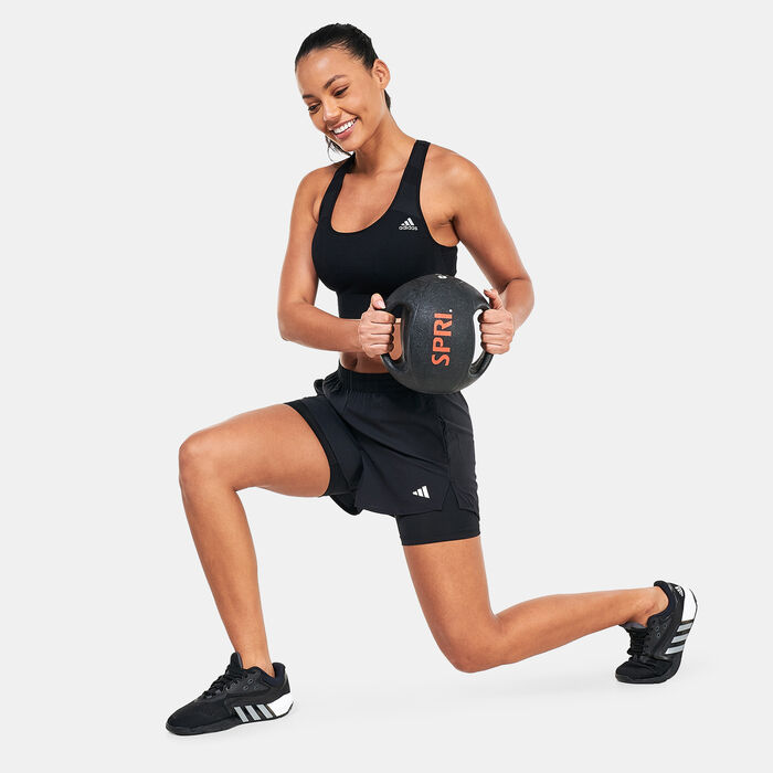 adidas Women's Win 2in1 Shorts Black image number 2