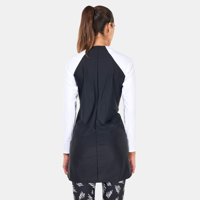 Nike Swim Women's Victory Swimming T-Shirt Black Nike Swim Women's Victory Swimming T-Shirt Black image number 1