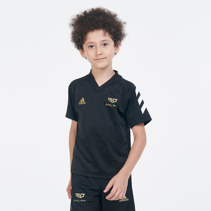 adidas Kids' Salah Football-Inspired Jersey Black adidas Kids' Salah Football-Inspired Jersey Black image number 0
