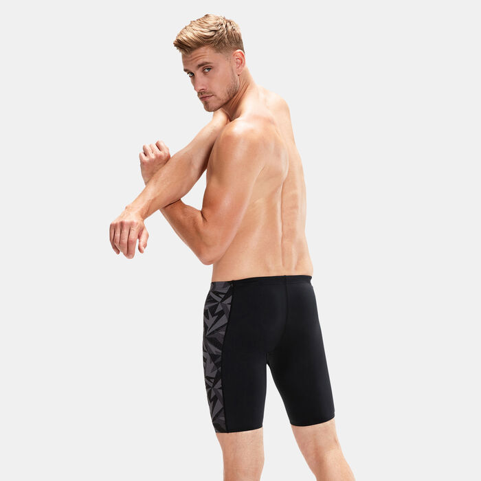 Speedo Men's Hyper Boom Panel Swimming Jammer Shorts Black image number 1