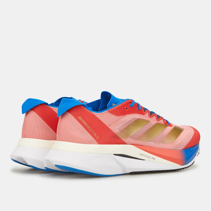 adidas Men's Adizero Boston 12 Dubai Marathon Edition Running Shoes Blue image number 3