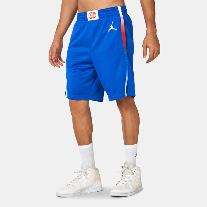 Nike Men's France Limited Road Basketball Shorts Blue Nike Men's France Limited Road Basketball Shorts Blue image number 0