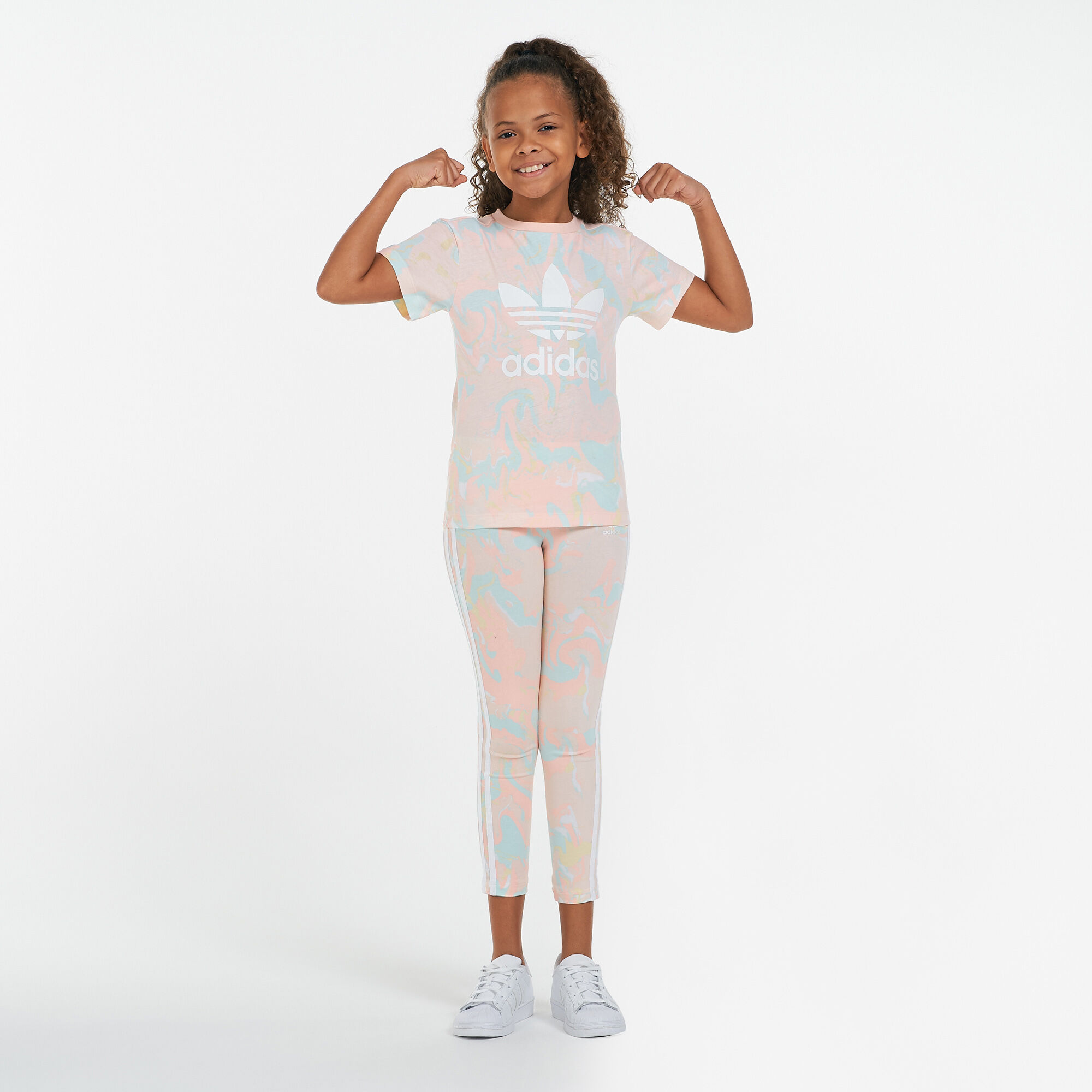 Girls adidas marble leggings 2025