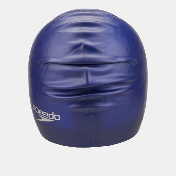 Speedo Long Hair Swimming Cap Blue Speedo Long Hair Swimming Cap Blue image number 1