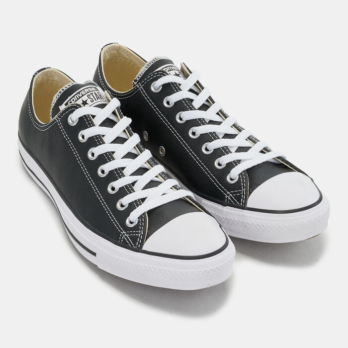 Converse Chuck Taylor All Star Low-Top Leather Unisex Shoe Black Converse Chuck Taylor All Star Low-Top Leather Unisex Shoe Black image number 1