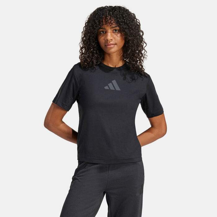 adidas Women's Z.N.E. T-Shirt Black image number 0
