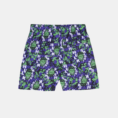 Speedo Kids' Marvel Print 13-Inch Swimming Shorts Green Speedo Kids' Marvel Print 13-Inch Swimming Shorts Green