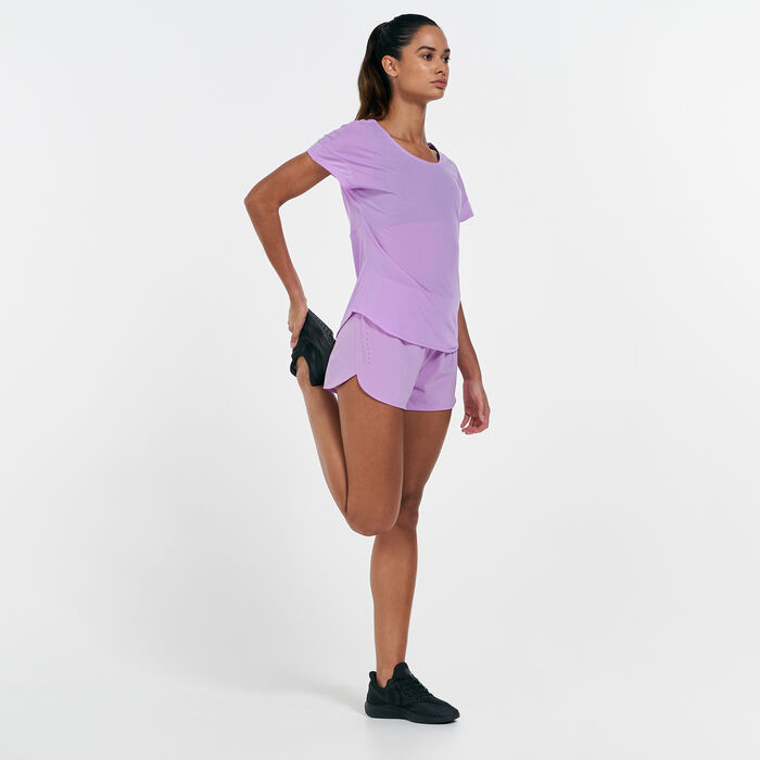 Nike Women's Eclipse 3-Inch Shorts Purple image number 2