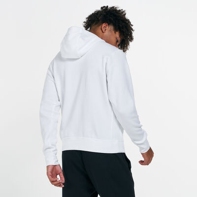 Nike Men's Sportswear Just Do It Pullover Hoodie White Nike Men's Sportswear Just Do It Pullover Hoodie White