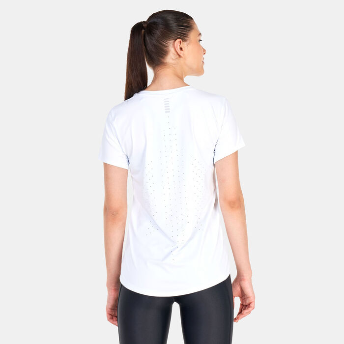 Under Armour Women's UA Iso-Chill Laser T-Shirt White Under Armour Women's UA Iso-Chill Laser T-Shirt White image number 1